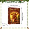 24pcs Christmas Advent Calendar 2D Acrylic Highland Cow Ornaments Christmas Tree Pendant Decorations Xmas Navidad Countdown Gift