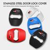 For Toyota 4Pcs Car Door Lock Covers Auto Decorative Accessories Supra Aygo Prado RAV4 Hilux Yaris Corolla 4Runner