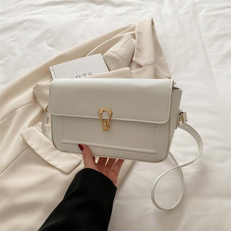 Retro New Light Luxury Commuter Underarm Bag Niche Lock Handbag Fashion Trend One Shoulder Crossbody