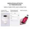 AC 85-265V E27 LED12W Light Bulb RGB Multi-colour Change Bluetooth Speaker Music Playback Function Bedroom Christmas Party Decoration