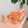 Thai Toad Wooden Frog Carving - Creative Fish Ornament & Travel Souvenir Gift