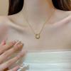 Elegante Collar Colgante Clavícula en Forma de U para Mujer - Diseño Versátil, Moderno y de Lujo Ligero