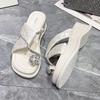 Fashion 2025Women Slipper Pineapple Pearl Flat Toe Bohemian Summer Beach Sandals Ladies Shoes Plus Size Mujer