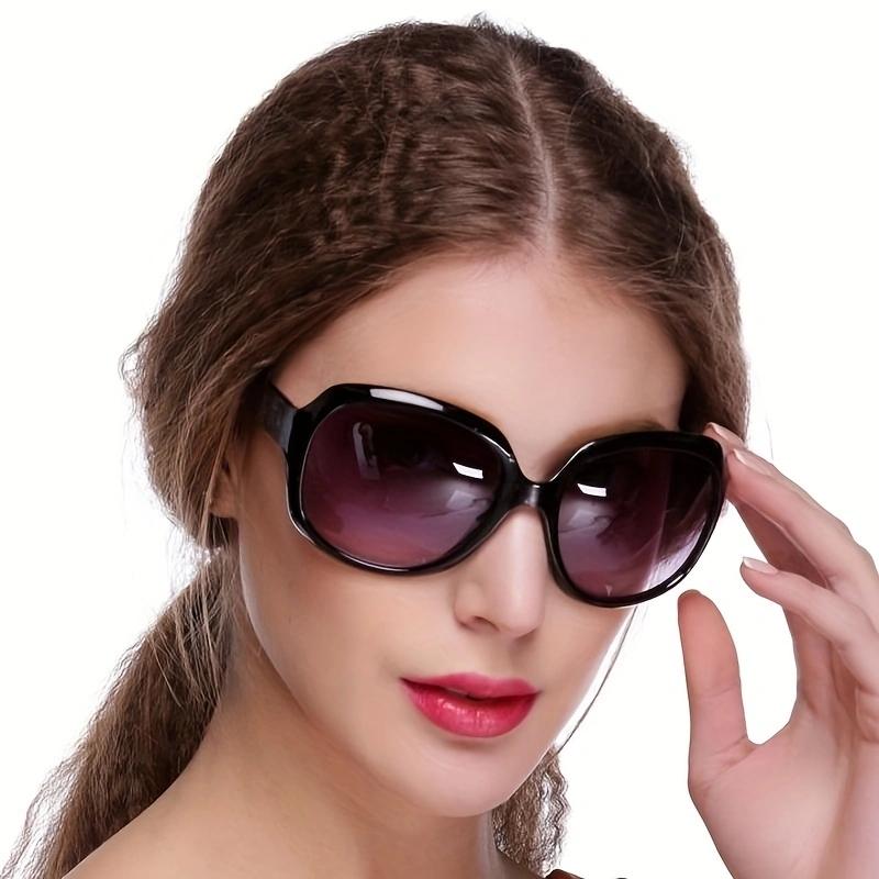 Classic Retro Fashion Oval Women Sunglasses Vintage Large Big Sunglasses for Ladies