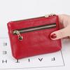 PU Leather Coin Purse Wallet With Card Slots Coin Organizer Change Holder Card Case Leather Zipper Storage Bag