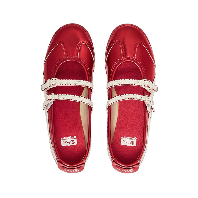 ONITSUKA TIGER MEXICO 66 Flat Mary Jane Shoes Women's Red 1182A708-700