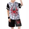 Summer New Casual D Printing Short-sleeved Suit Y Children's Suit Cartoon Letter New