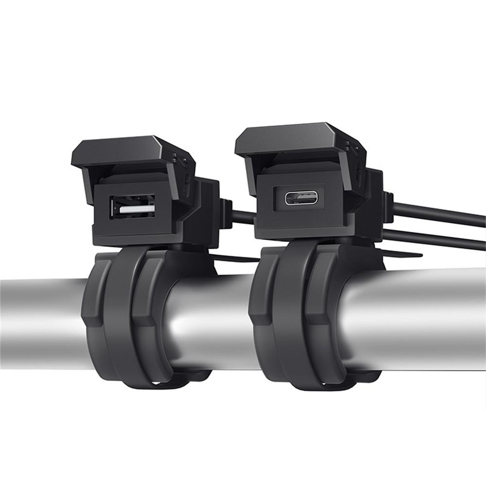 

WUPP CS-1849D1 Зарядний пристрій для мотоцикла USB-A+Type-C Зарядний пристрій на кермо мотоцикла Type A