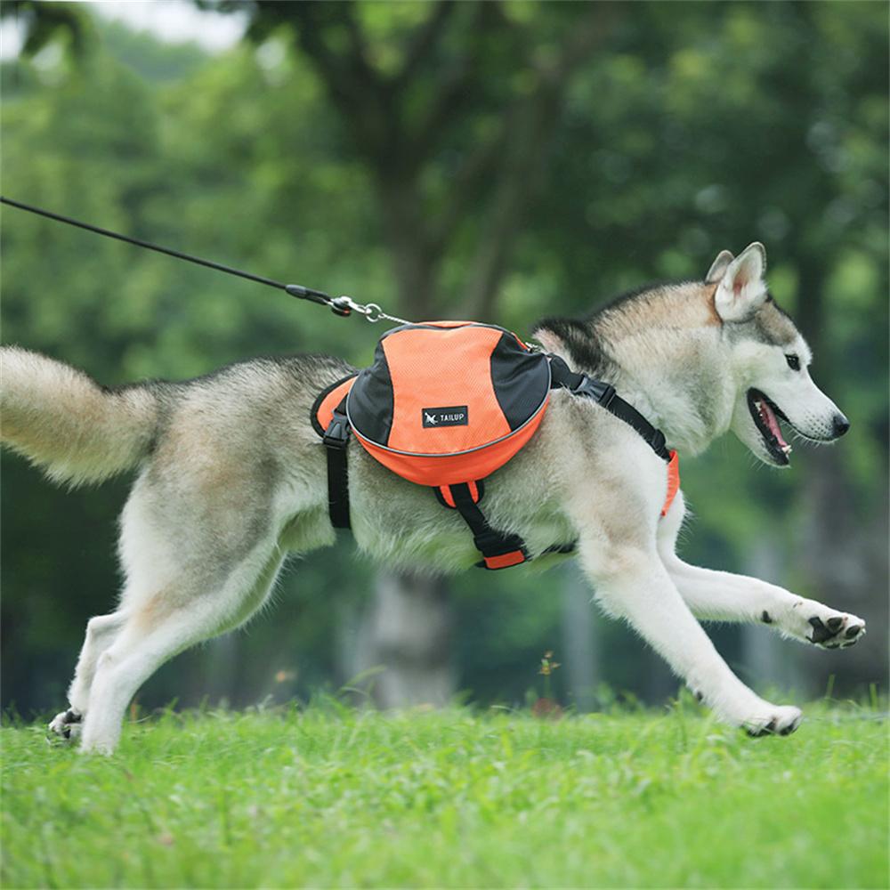 Outdoor Travel Big Dog Self Knapsack Bags Reflective Pet Snack Bag Harness for Medium Large Dogs Husky Bulldog Mascotas Supplies