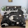 Bohemian Duvet Cover Set Universe Sun And Moon Themed Polyester Comforter Cover King Queen Full Size For Kids Boys Bedding Set