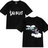 Hot Singer Junior H Sad Boyz Harajuku Cartoon Graphic T Shirt Men Women Oversized Short Sleeve T-shirts Unisex 100% Cotton Tops