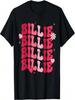 Vintage Billie Personalisierter Name Ich Liebe Billie Groovy T-Shirt