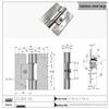 Stainless Steel Adjustable Torque Damping Hinge with Positioning Stop