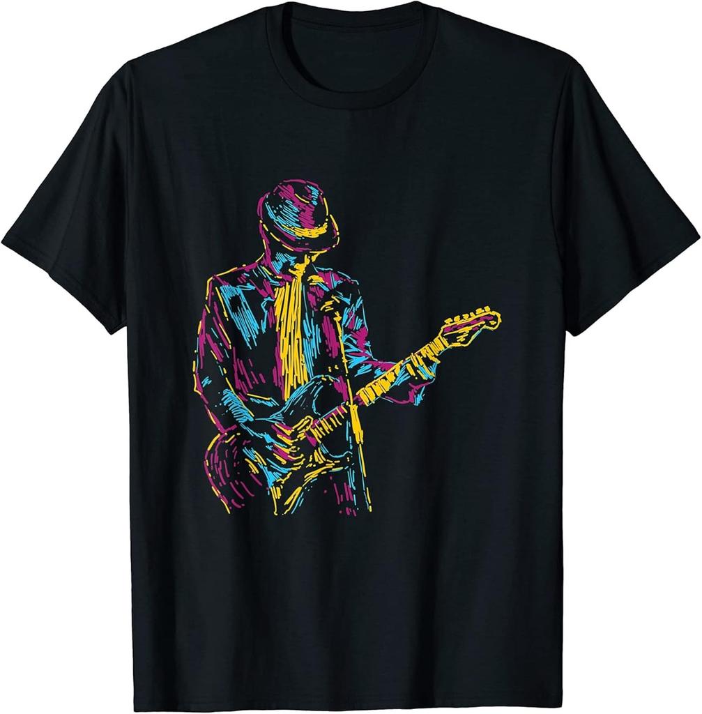 Cool Electric Guitar Vintage Player Bass Guitar Lovers Gift T-Shirt Gift S-5XL