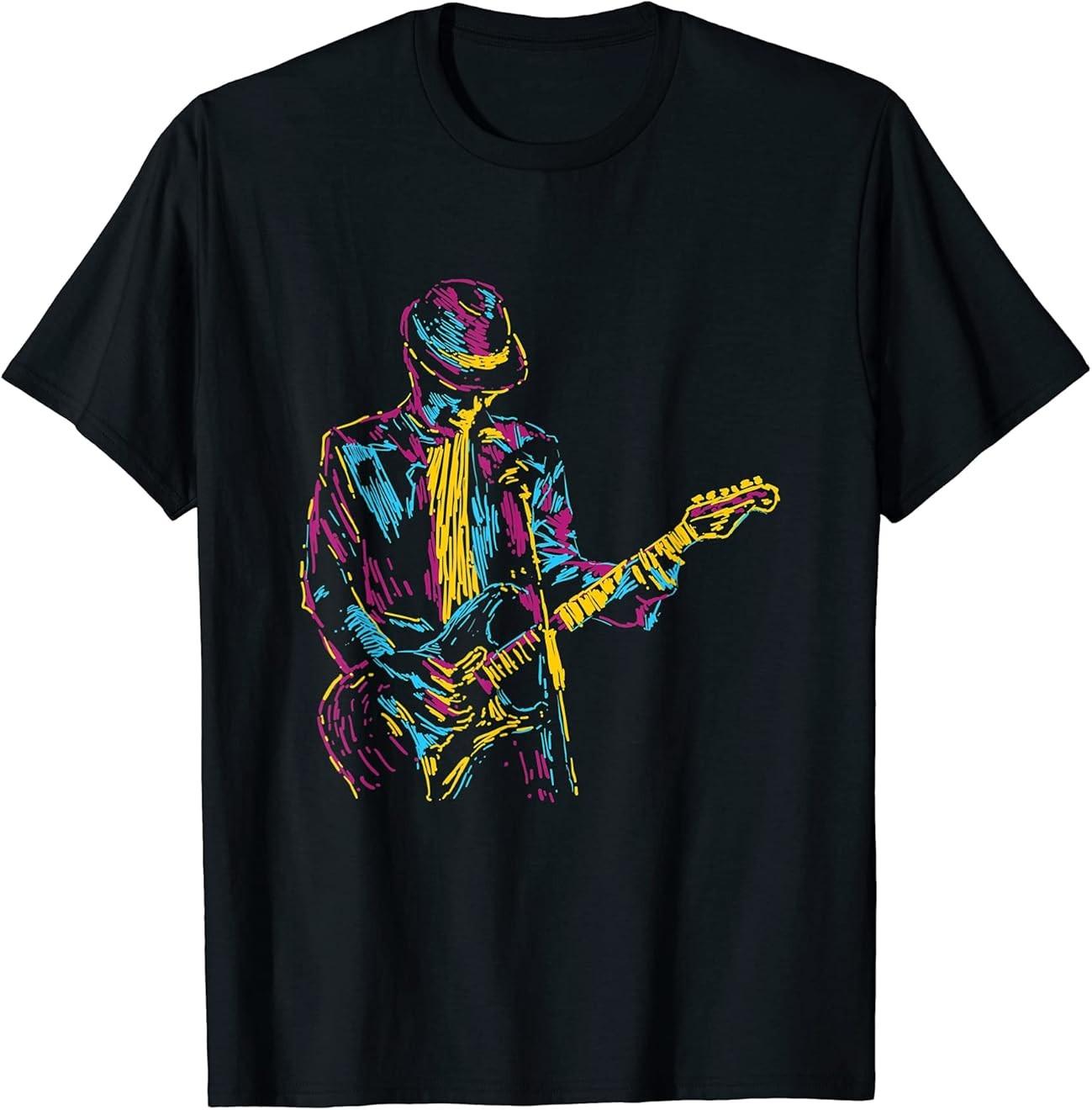 Cool Electric Guitar Vintage Player Bass Guitar Lovers gift T-Shirt Gift S-5XL S разноцветный