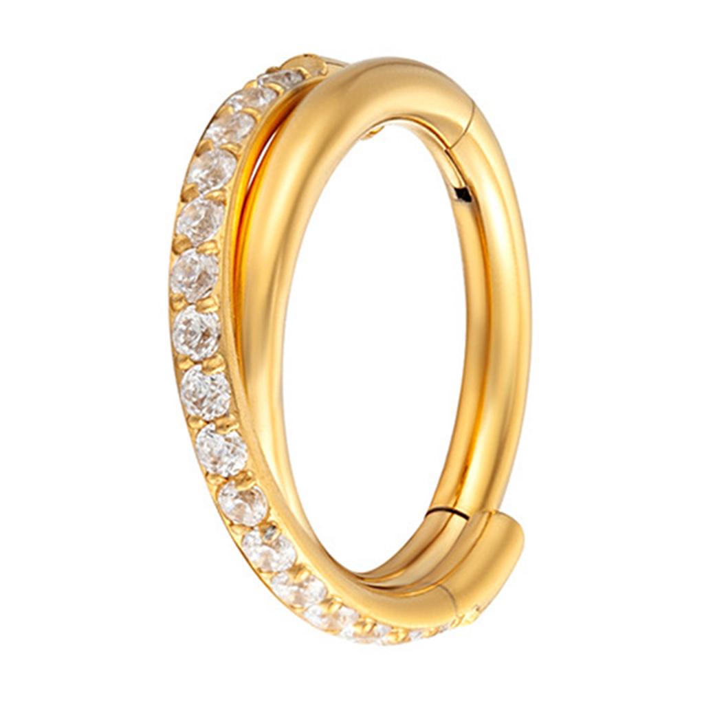 Titanium Steel Nose Rings Cartilage Hoop Earring Elegant Body Piercing Rings Unique Fashion Nose Statement for Women