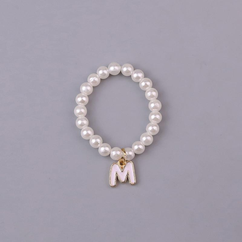Doll Necklaces, Elegant Sweet 26 Letters Pearl Necklace Cute Doll Accessories For 10.5Cm 4.0 Mini Doll Chain Jewelry & Outfit