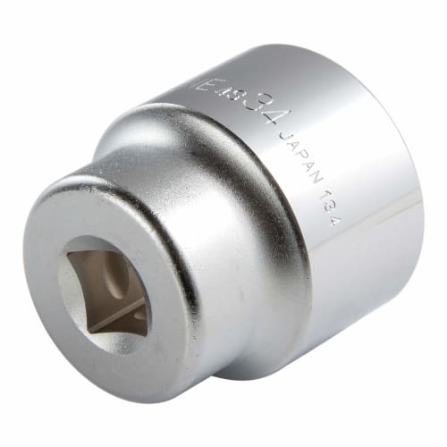 TONE Socket (Hexagonal) 4S-34 Drive Angle 12.7mm (1/2") Width Across Flats 34mm