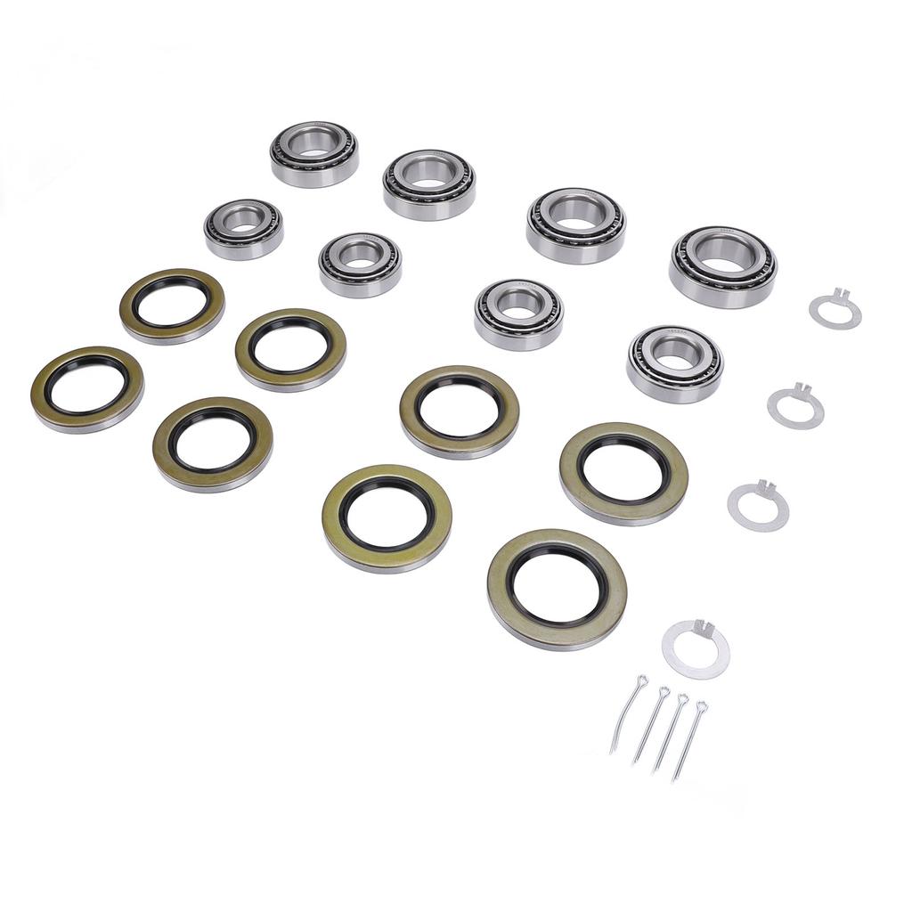 Zestawy łożysk osi przyczep łodziowych 25580 14125A do osi tandemowych od 5200 do 7000 funtów, 4 zestawy