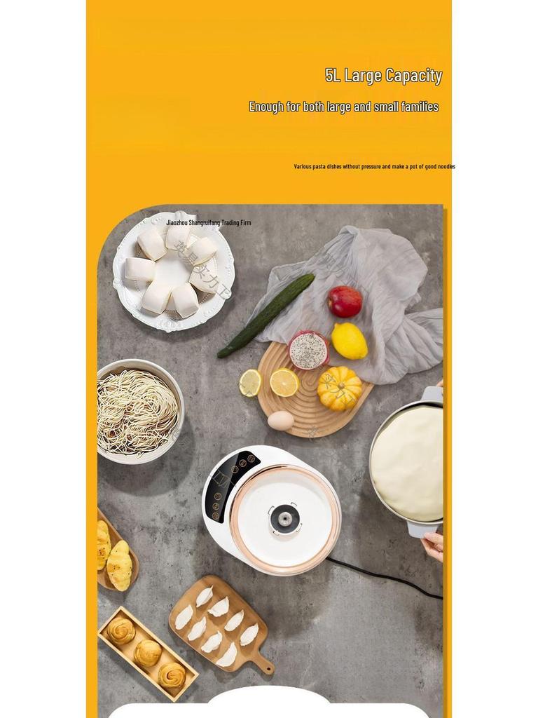 Deutsche smarte kompakte Haushalts-Knetmaschine: Automatischer Teigkneter mit Temperaturregelung & Gärfunktion