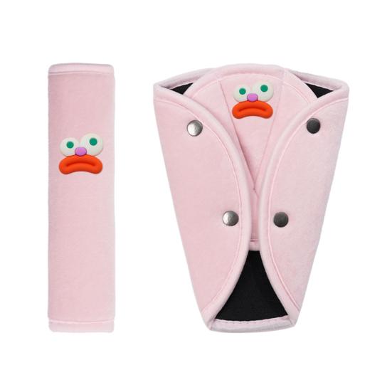 Yousheng 1/2Pcs Car Seat Belt Cover Shoulder Protection Machine Washable Easy to Install Universal Fit Cartoon Seatbelt Covers for Kids