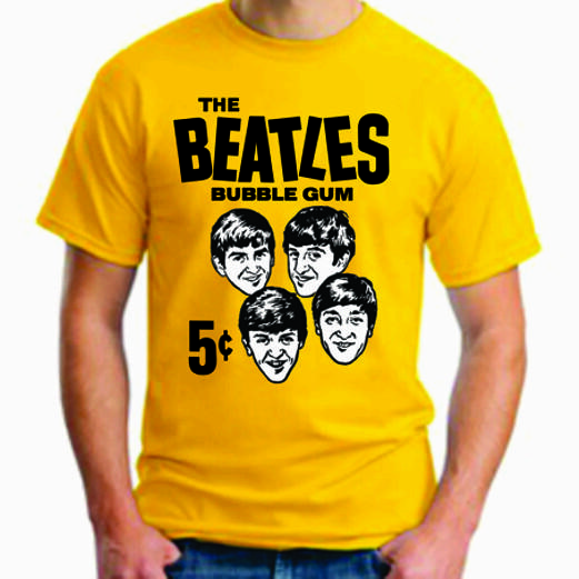 

THE BEATLES BUBBLE GUM CARDS TEE Футболка Ретро Леннон Маккартни Харрисон Ринго 3XL