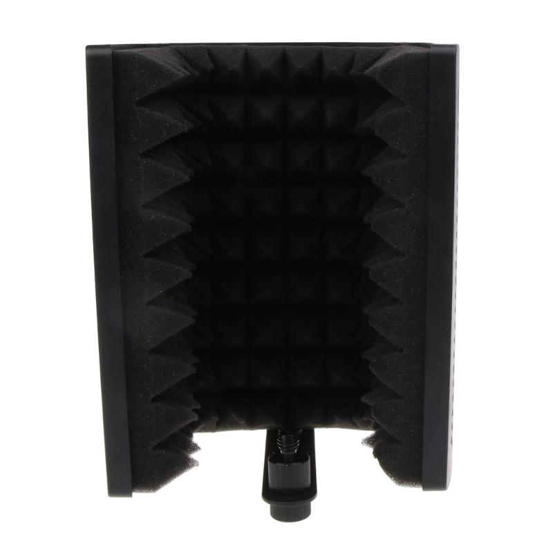 Microphone Isolation Shield Studio Recording Shield High Density Reflection Filter Foam Soundproof Microphone Shield