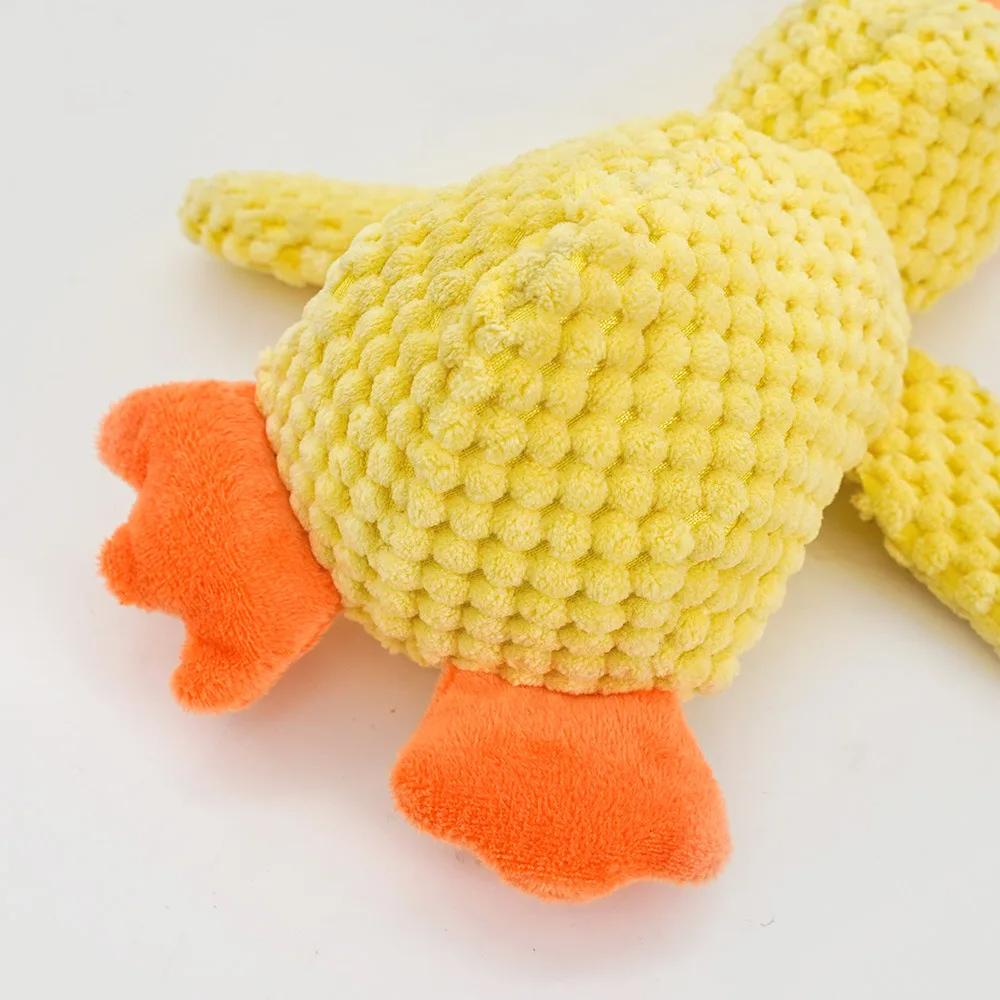 Dog Toy Stomping Duck Bite Resistant Grinding Teeth Cleaning Large Dog Interactive Entertainment Puppy Boredom Pet Plush Toy