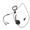 Callcenter-Headset Mono Geräuschunterdrückung Dual 3,5-mm-Stecker Computer On-Ear-Kopfhörer für Online-Kurse Callcenter