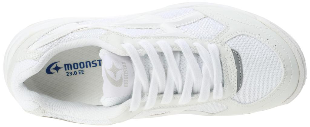 Moonstar MS3300G Size 2E Kids' Sneakers, White, 24.5 cm,