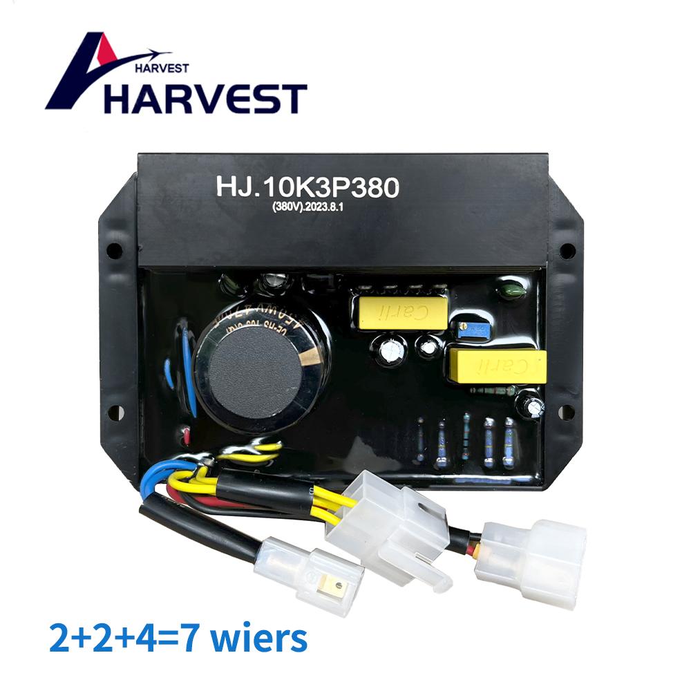 HJ.10K3P380 Three Phase AVR diesel Generator Automatic Voltage Regulator Stabilizer Gas Control Module 10KW 20KW 7 wires