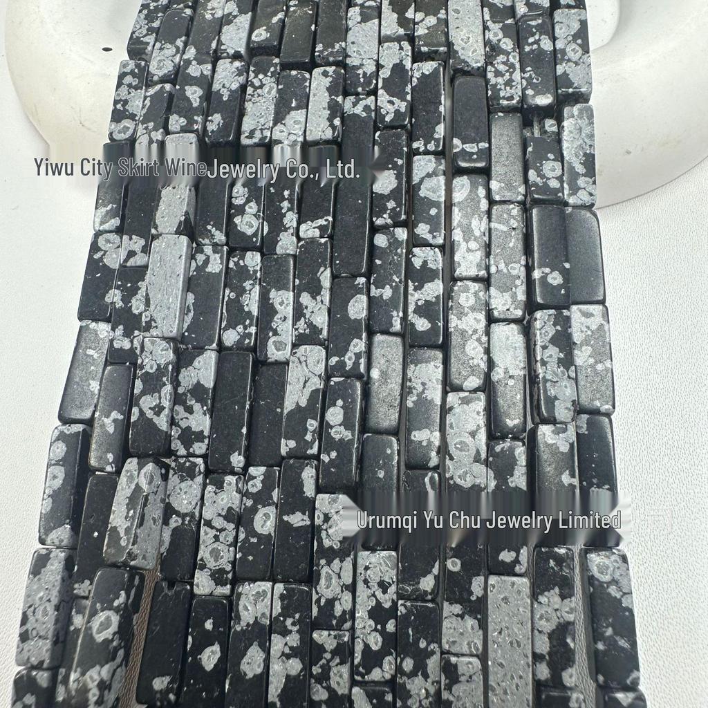 4x13mm Natural Stone Rectangle Bar Beads for DIY Jewelry and Bracelets