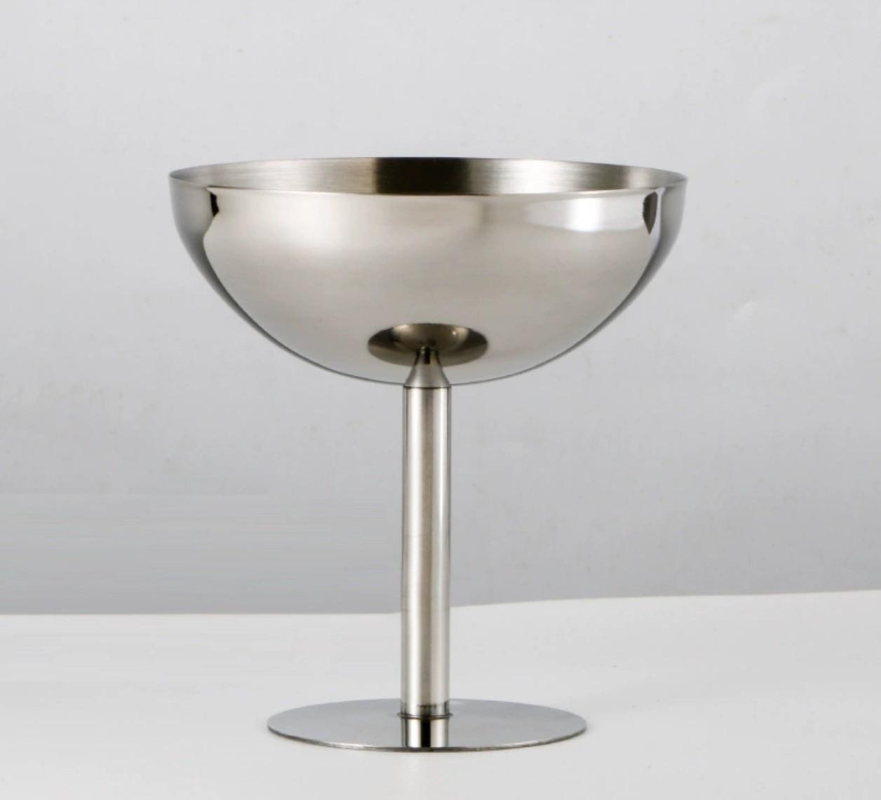 

Миска из нержавеющей стали для мороженого и десертов - Идеально подходит для мороженого, фруктового салата, молочного чая, закусок и торта. White