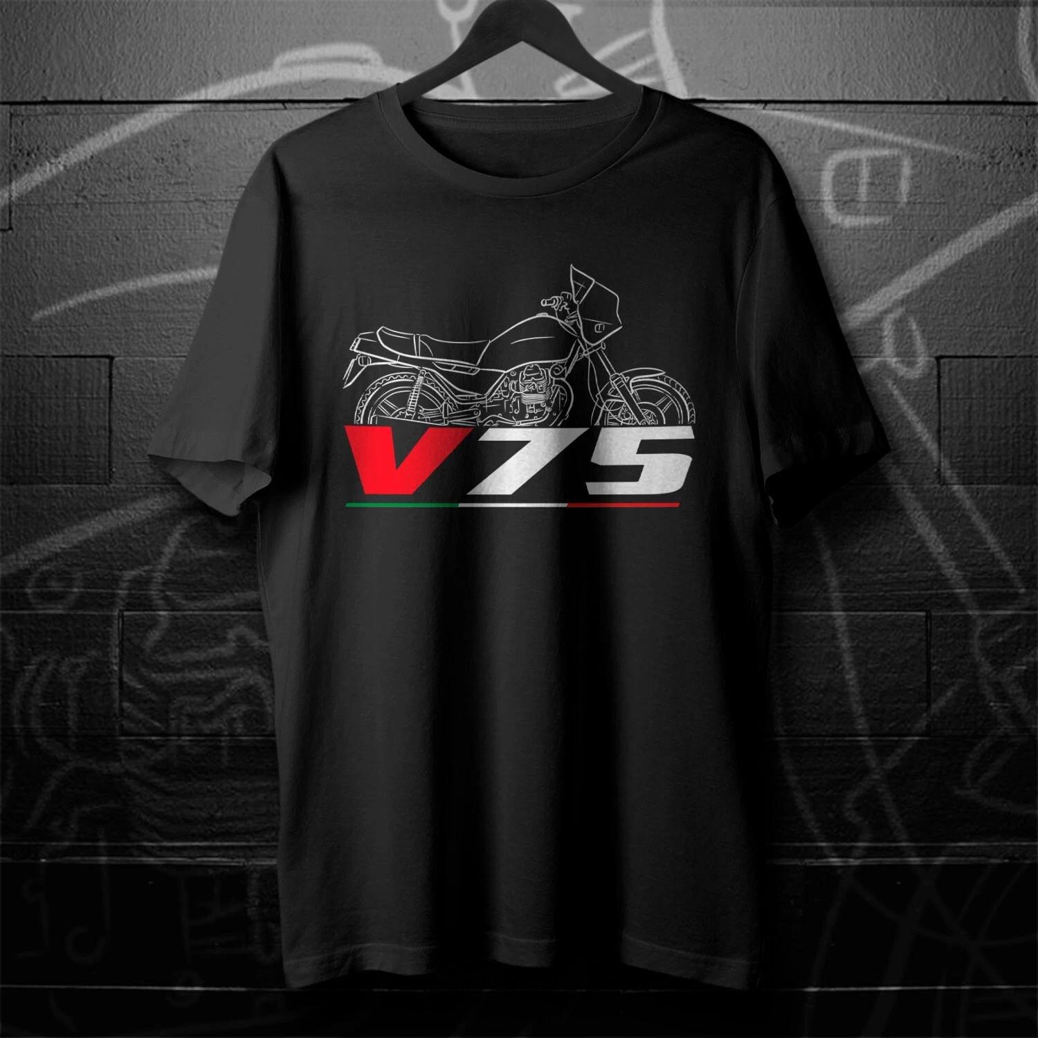 Men s and Women s T-shirts For Moto Guzzi V75 Fans XL