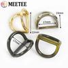 Meetee 5/10/20Pcs 19mm Metal D Ring Buckles Bag Side Clip for Strap Chain Connector Clasp Leather Crafts Hardware Accessories