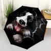 Hund- Automatischer Regenschirm, Geeignet für Männer und Frauen, Outdoor-Zubehör, Geeignet für Geburtstage 0993b