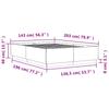 Bed Frame Gray Sonoma 140 x 200 cm Particleboard