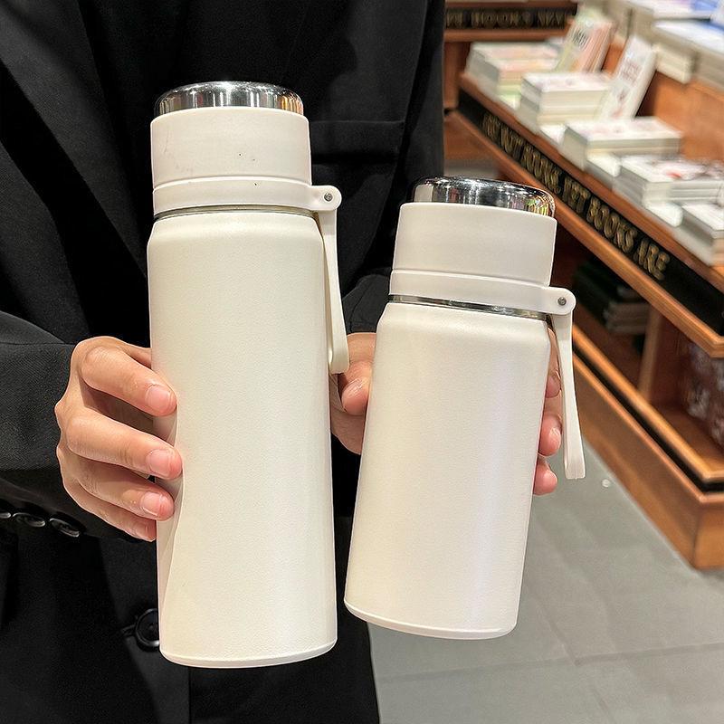 Large Capacity Insulated Cup for Tea & Water Separation - Perfect for Home, School, or Work