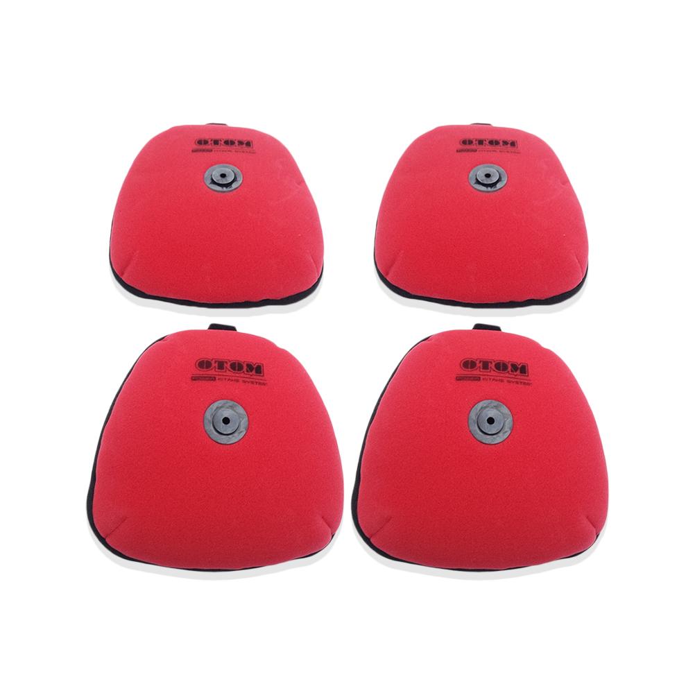 OTOM YZF WRF 250 450 Motorcycle 4 Pcs Air Filter  For YAMAHA YZ250F YZ450F YZ125 Element Dual Foam Layer Sponge Cartridge 01-26