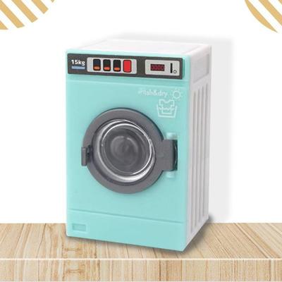 1:12 Miniature Washing Machine Dollhouse Furniture Model Simulation Plastic Mini Drum Washer Doll House Kitchen Accessories