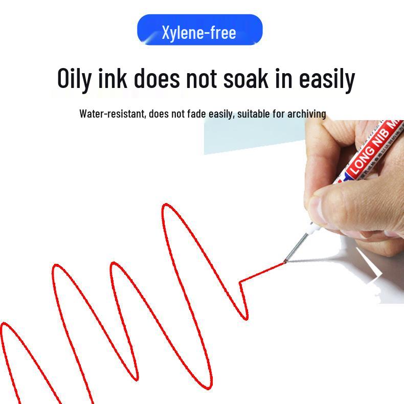 20mm Deep Hole Long-Head Multi-color Quick-Dry Waterproof Tile & Woodworking Marker Pen
