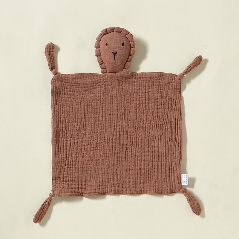 Pure Cotton Baby Comfort Toy: Rabbit Sleep Companion Crinkle Handkerchief