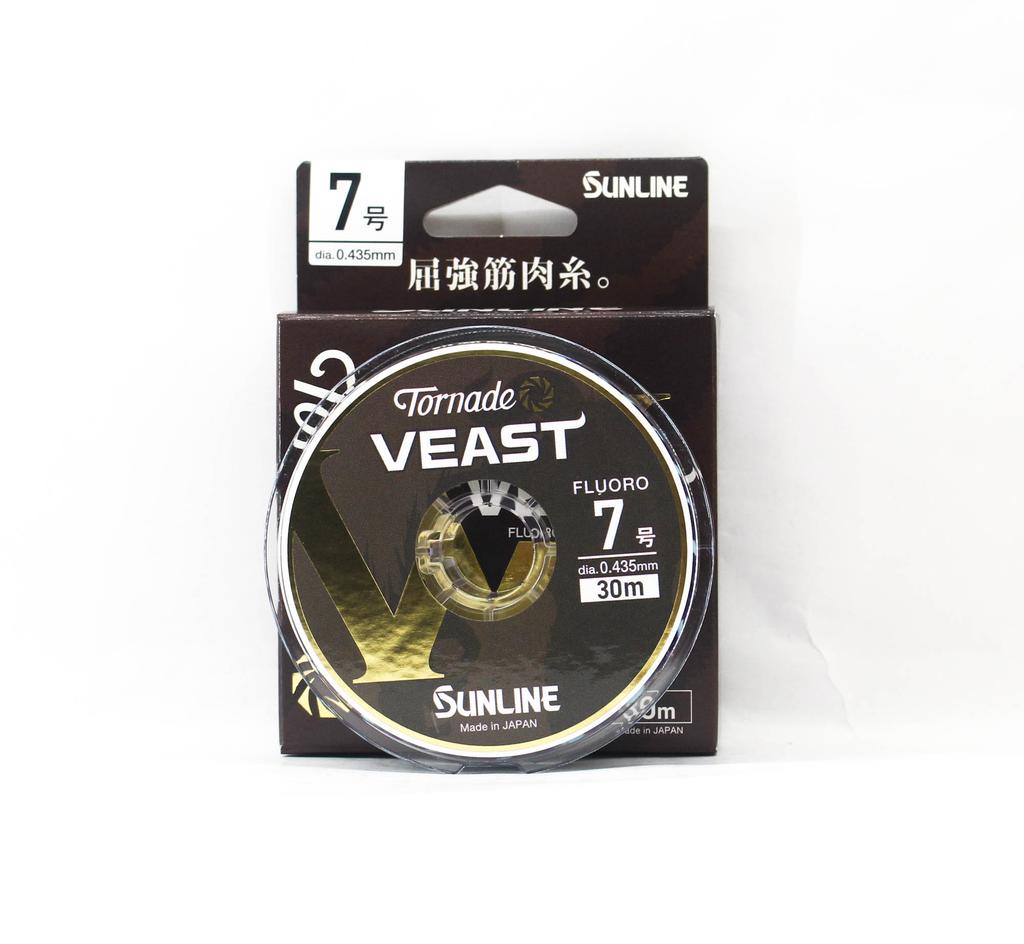 Sunline Fluorocarbon Leader Tornado Veast HG 30m Size 7 (0760)