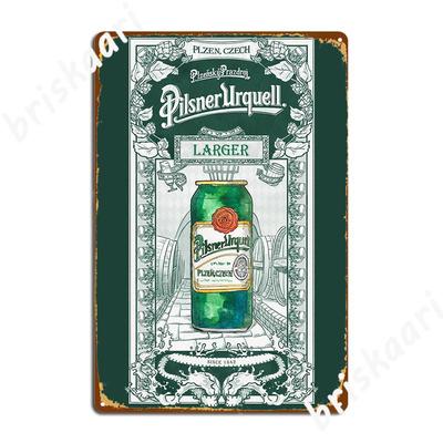 Pilsner Urquell Beerr Pilsen Metal Sign Custom Wall Decor Bar Cave Pub Tin Sign Posters