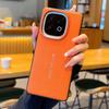 Luxury Cross Texture Leather Design Case For Vivo iQOO Z10 Turbo Plus Pro& Y300 GT Slim Orange Camera Ring Shockproof Case Cover