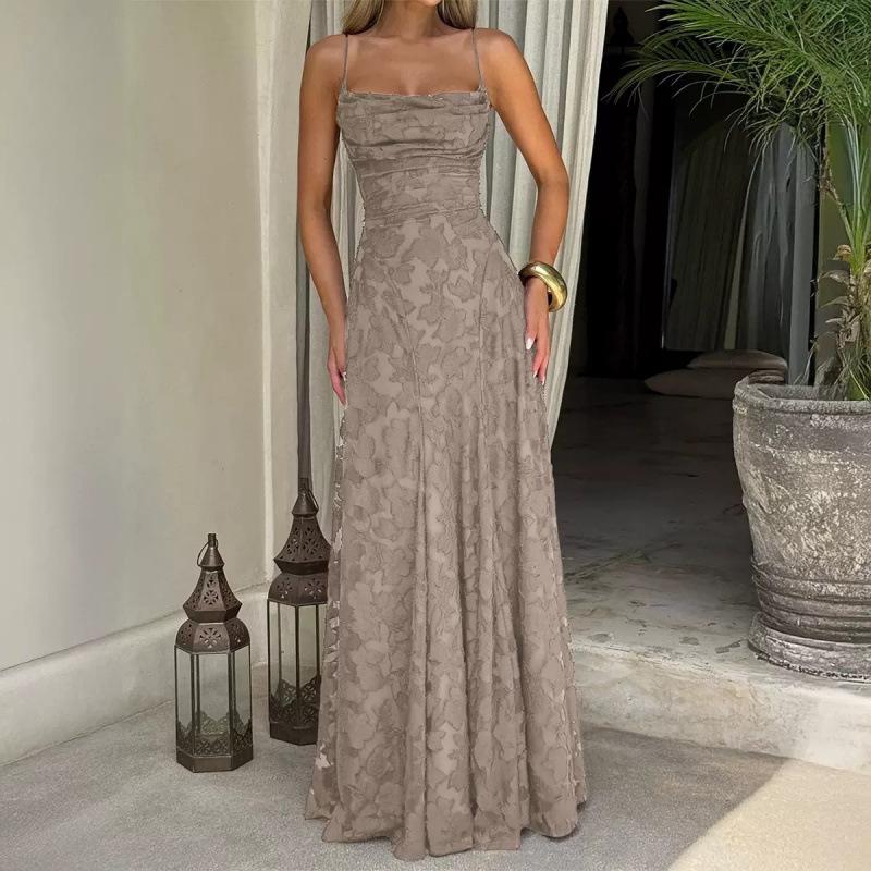 Ein neues europäisch-amerikanisches Mode-Allround-Heißes Mädchen burgunderrotes sexy Slipkleid