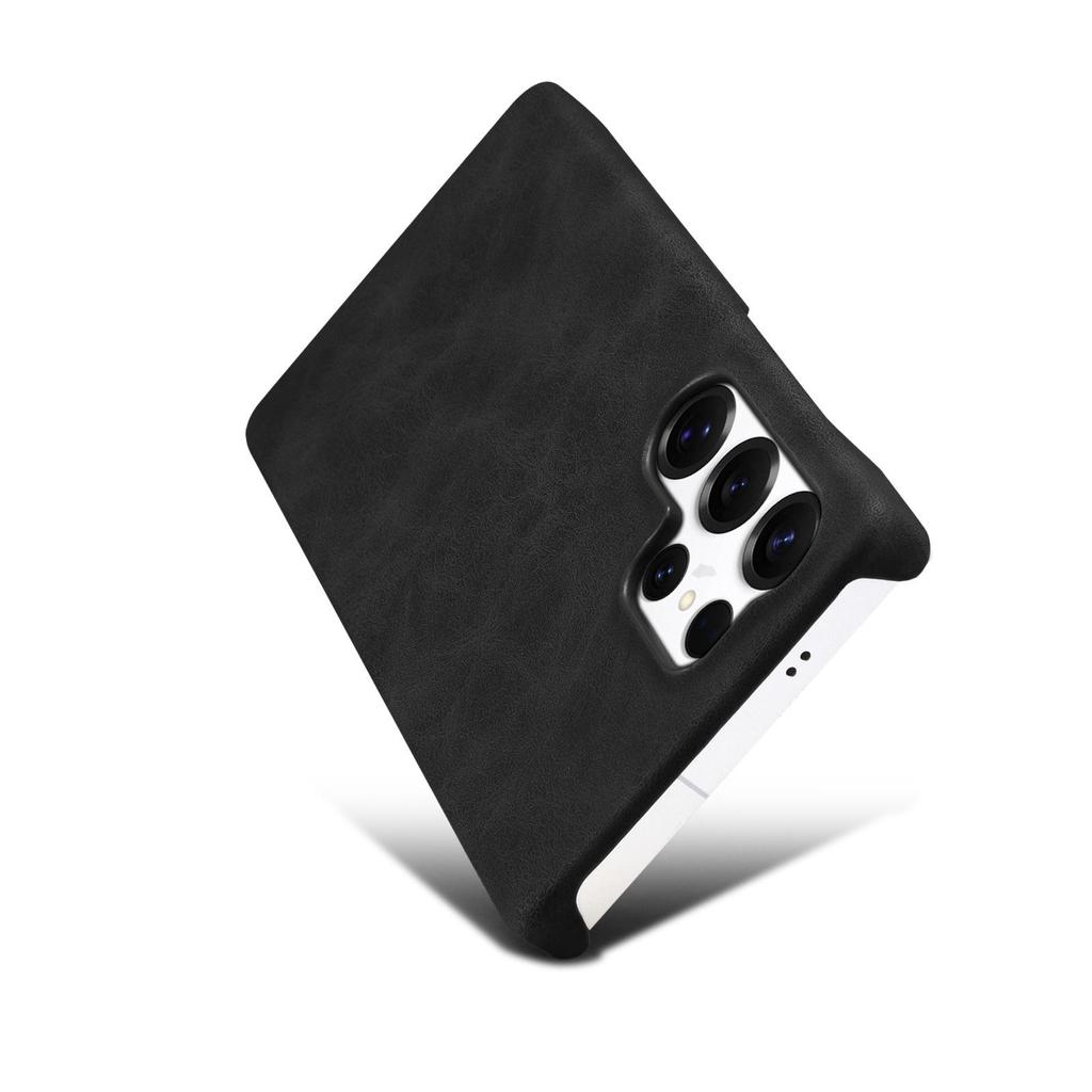 Samsung S25 Ultra Retro Leather Phone Case with Invisible Magnetic Buckle and Drop-Proof Hard Shell