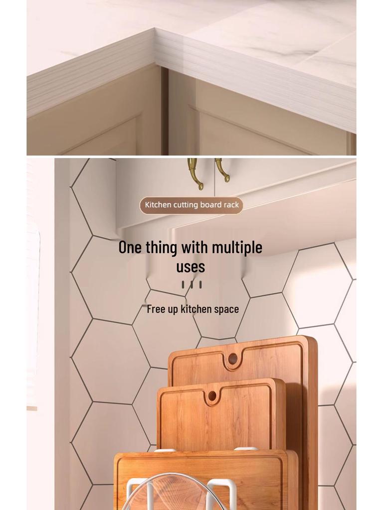 Multi-layer Kitchen Rack for Cutting Boards, Chopping Boards, and Pot Lids