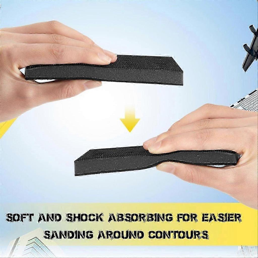 4 Pcs Soft Black Foam Sanding Pads Interface Sander Backing Pad for Festool RS400 LS130 Sander