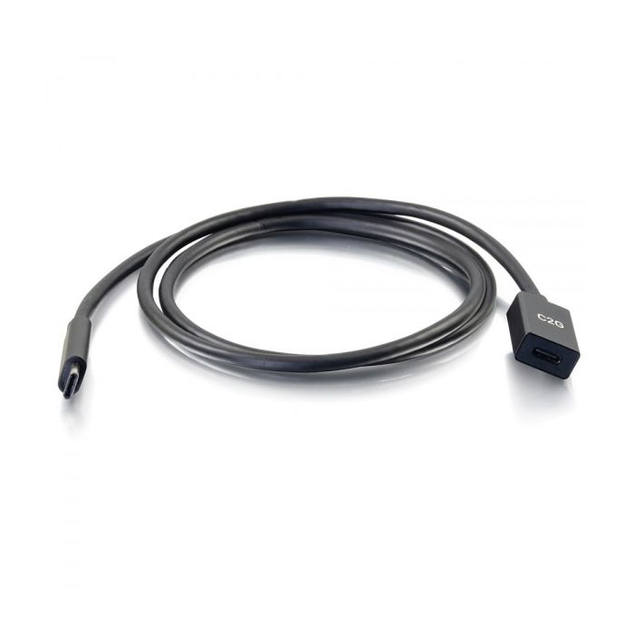 Câble d'extension usb-c - c2g - 3ft - usb 3.1 gen 1 - 90 cm - noir